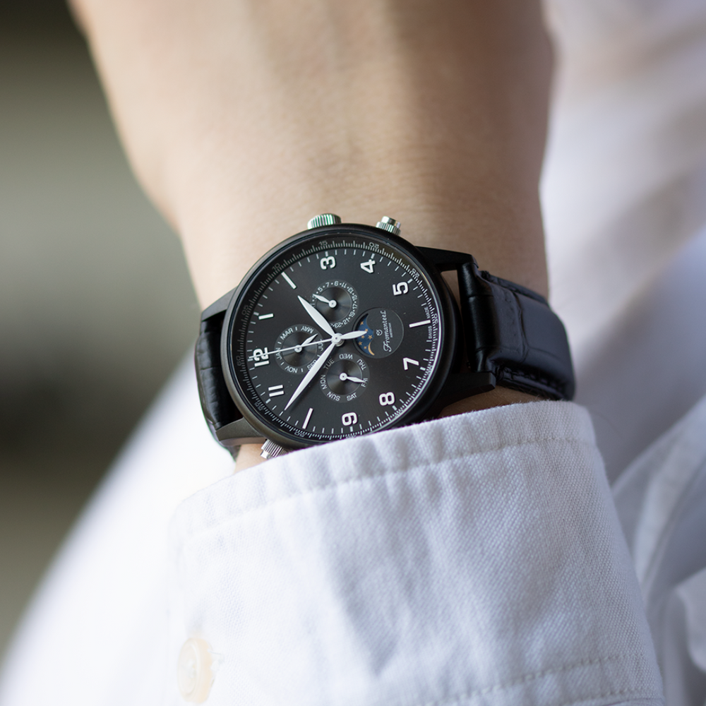 Black stainless steel watches hotsell