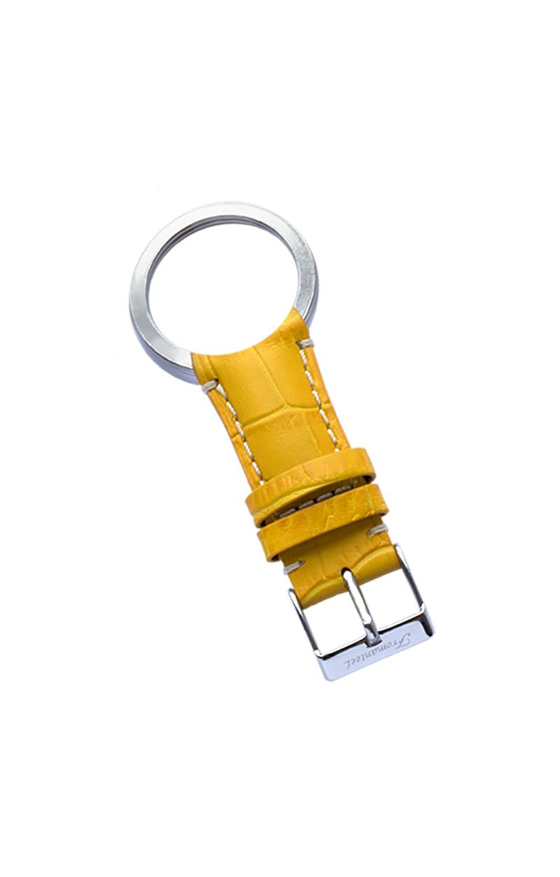 Keychain Croco Yellow Buckle